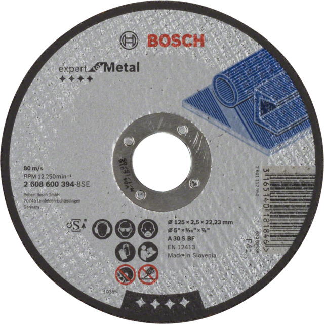 KAPSKIVA METALL RAK 125X2.5MM 1P | Beijerbygg Byggmaterial