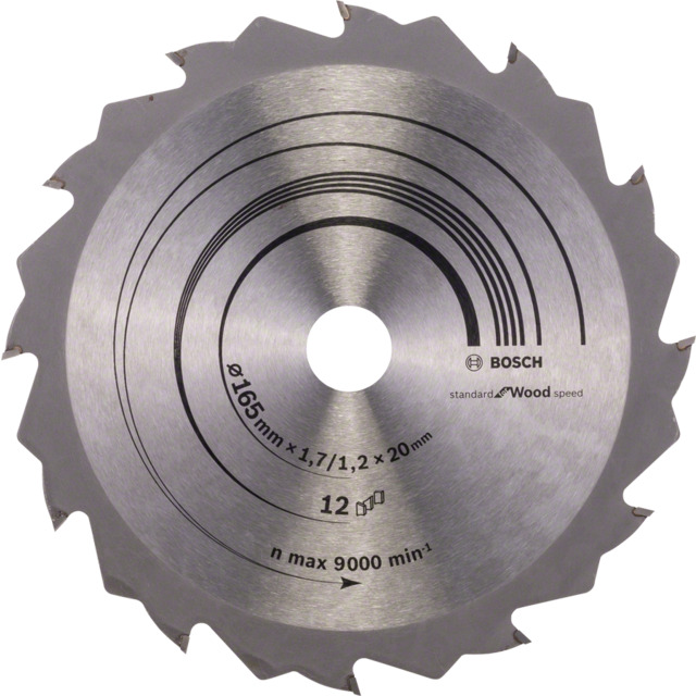 CIRKELSÅGBLAD DIA 165X1,7X20 12T SPEEDLINE