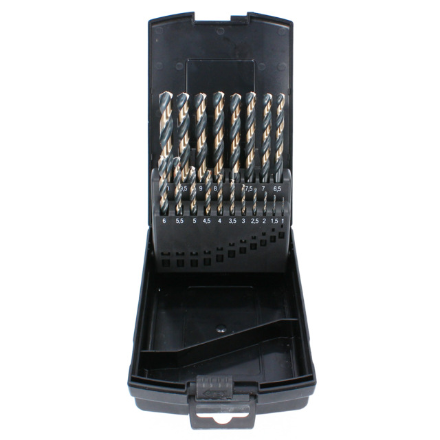 HSS-METALLBORRSET GOLD 19 DELE 1-10 MM TURBO TECOS | Beijerbygg Byggmaterial