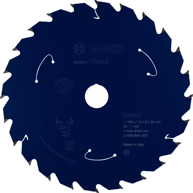 CIRKELSÅGKLINGA EX ACCU TRÄ 165X20X1,5MM 24T