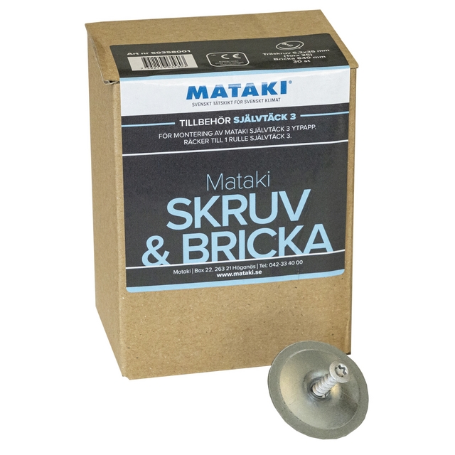 SKRUV&BRICKA TILL SJÄLVTÄCK 3 35MM | Beijerbygg Byggmaterial