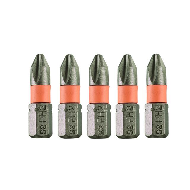 BIT 1/4\ PH2 25 MM ORANGE PK/5 ST RAPTOR | Beijerbygg Byggmaterial