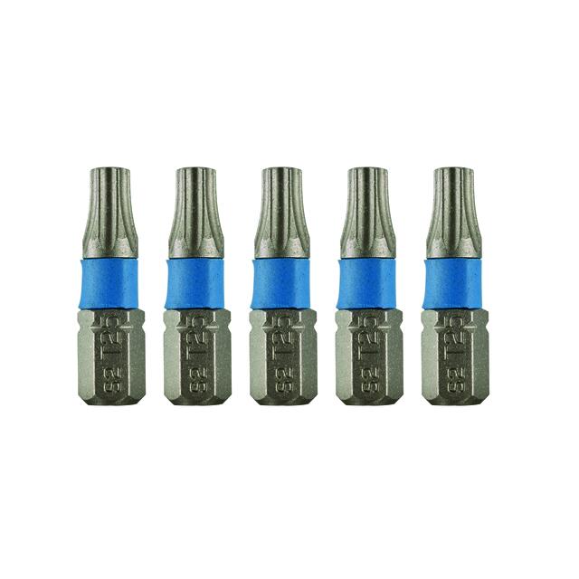 BITS 1/4\"" TX25 25MM BLÅ RAPTOR PK/5 ST | Beijerbygg Byggmaterial