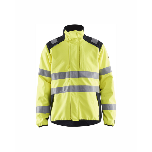 SOFTSHELLJACKA 4948 1560 MULTINORM VARSELGUL/MABLÅ XXXL | Beijerbygg Byggmaterial