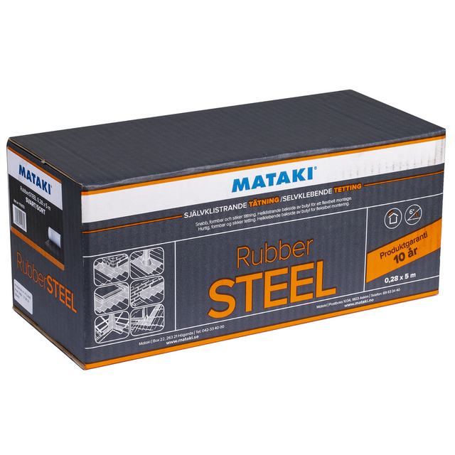 TÄTNING RUBBERSTEEL SVART 0,28X5M | Beijerbygg Byggmaterial