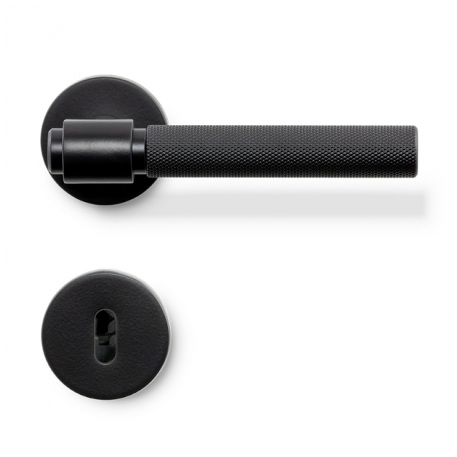 DÖRRHANDTAG HELIX 200 SVART INKL NS | Beijerbygg Byggmaterial