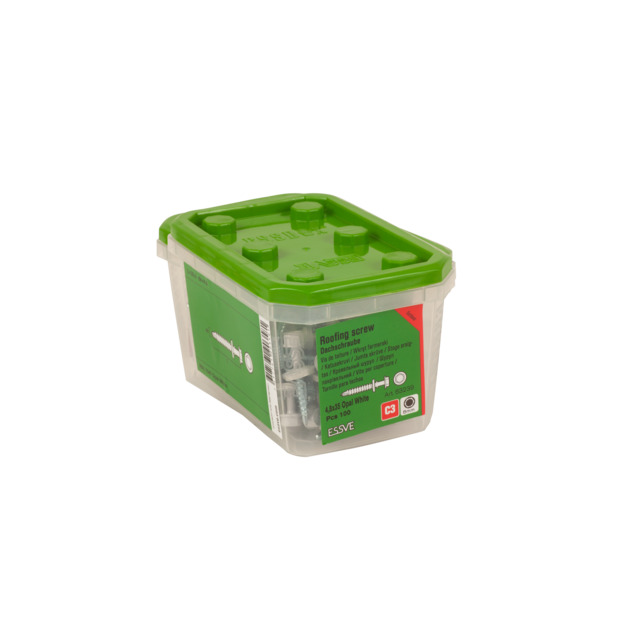 FARMARSKRUV BORRSPETS VINGAR MED BRICKA RAL7047 4,8X35 100ST