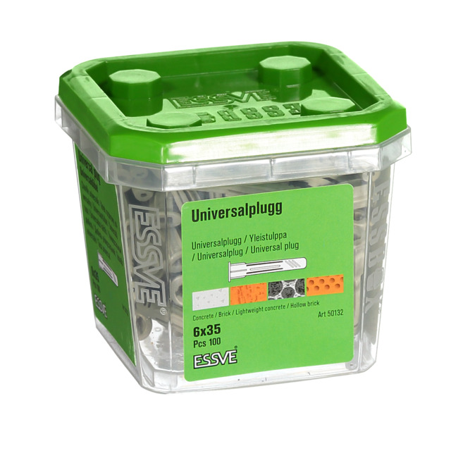 UNIVERSALPLUGG 6X35 100PACK