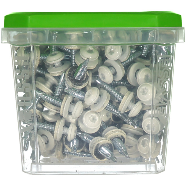 MONTAGESKRUV VIT 4,2X25 100ST RAL9011 M RFR BRICKA