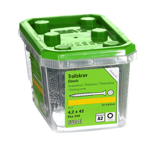 TRALLSKRUV ESSVE A2 4,2X42 250ST