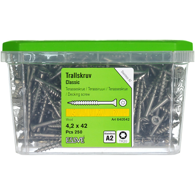 TRALLSKRUV ESSVE A2 4,2X42 250ST