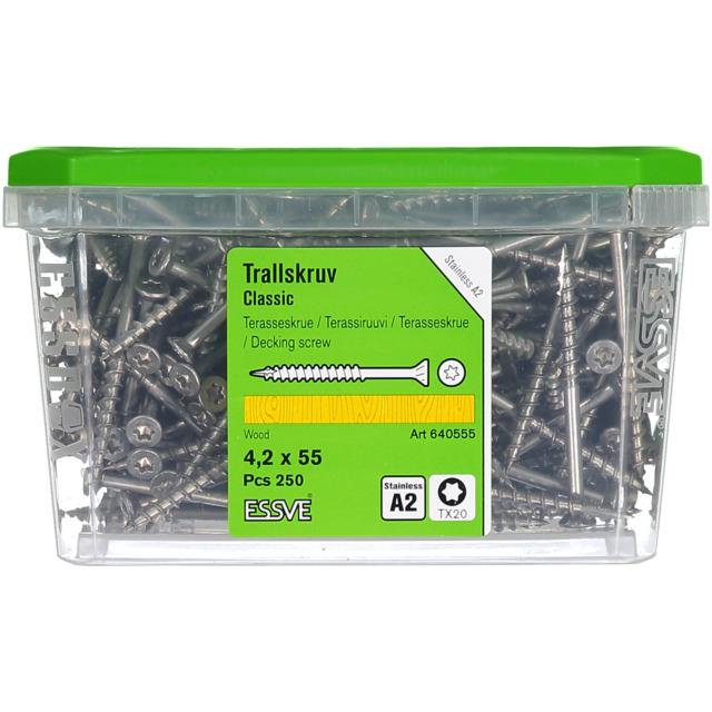 TRALLSKRUV ESSVE A2 4,2X55 250ST