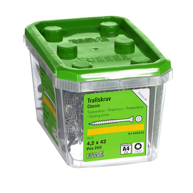 TRALLSKRUV ESSVE A4 4,2X42 250ST