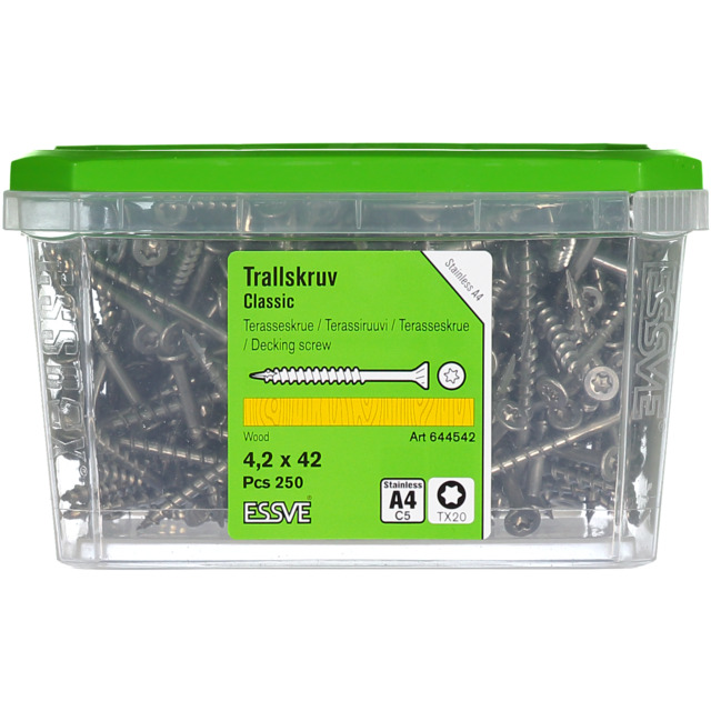 TRALLSKRUV ESSVE A4 4,2X42 250ST