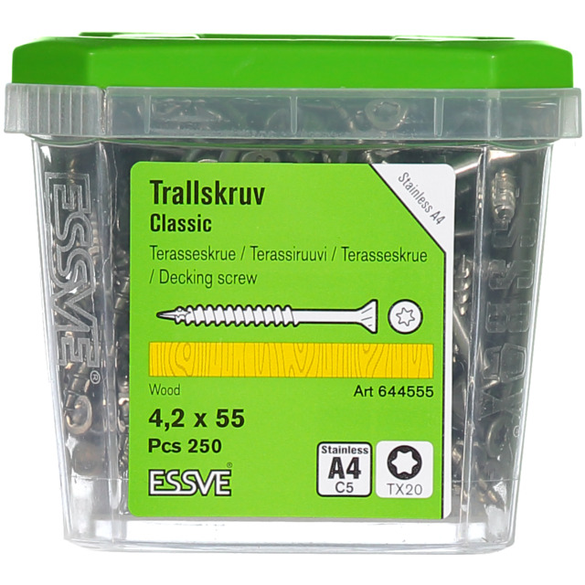 TRALLSKRUV ESSVE A4 4,2X55 250ST