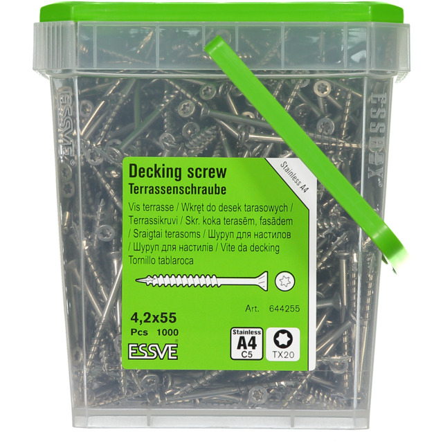 TRALLSKRUV 4,2X55 A4 1000ST 1000ST/HINK RF TX20