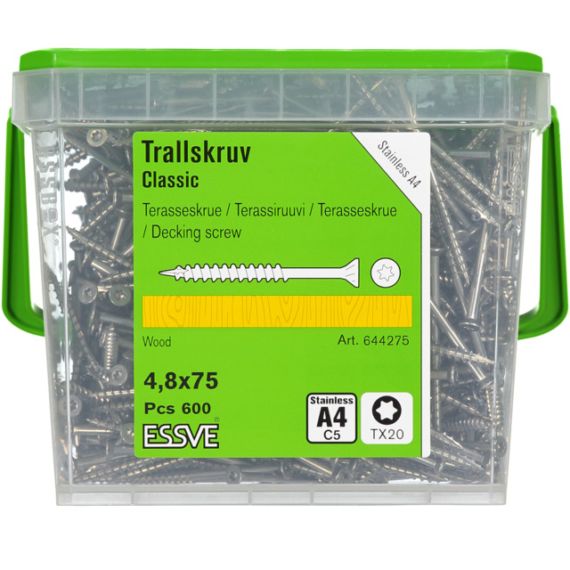 TRALLSKRUV 4,8X75 A4 600ST 600ST/HINK RF TX20