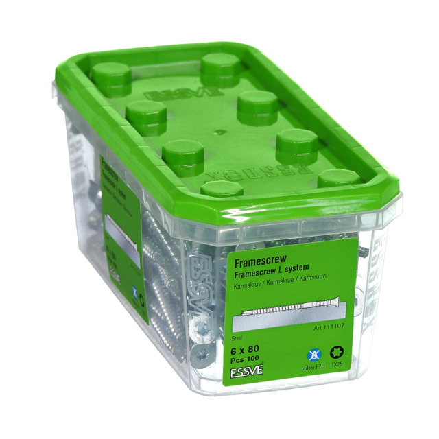 KARMSKRUV L 6X80 100ST F INNERDÖRR     101602