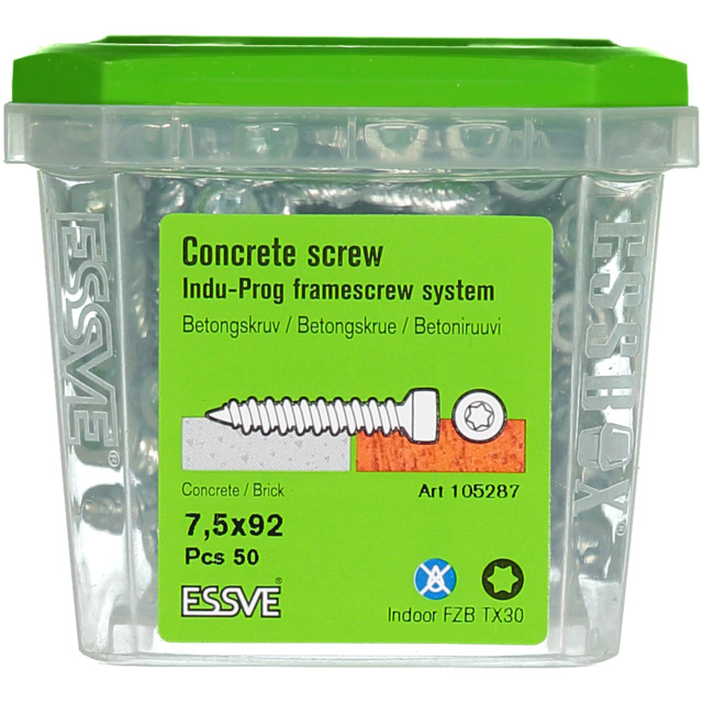 BETONGSKRUV INDU-P 7,5X92 50ST