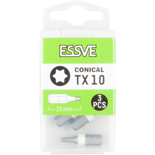 BITS KONISK TX10 25MM 3ST 9980200 | Beijerbygg Byggmaterial