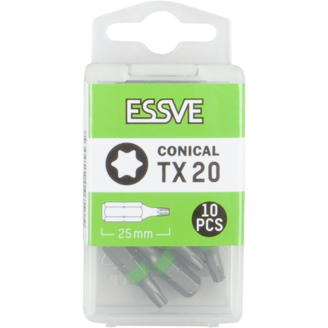 BITS KONISK TX20 25MM 10ST 9980372 | Beijerbygg Byggmaterial