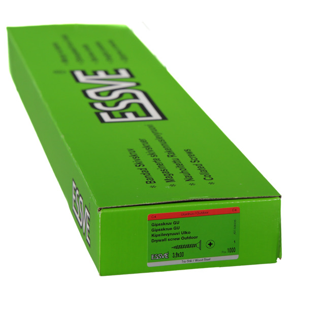 BANDAD GIPSSKRUV 3,9X30 UTVÄND CORRSEAL KOMBI 1000ST/PKT