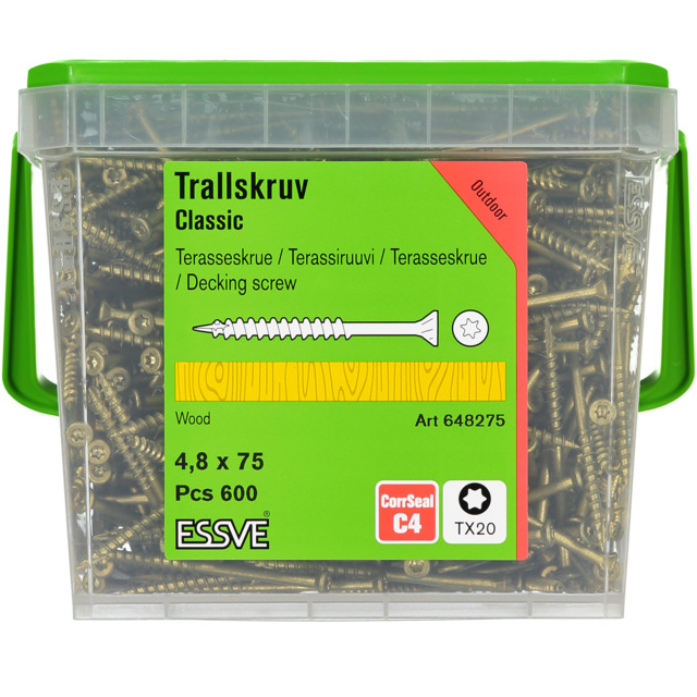 TRALLSKRUV 4,8X75 CORRSEAL 600ST/HINK