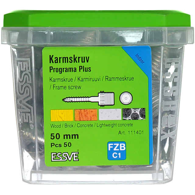 KARMSKRUV PLUS 50MM PROGRAMA 50ST/PKT