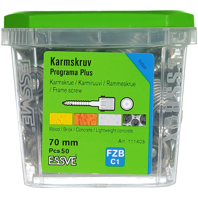 KARMSKRUV PLUS 70MM PROGRAMA 50ST/PKT | Beijerbygg Byggmaterial
