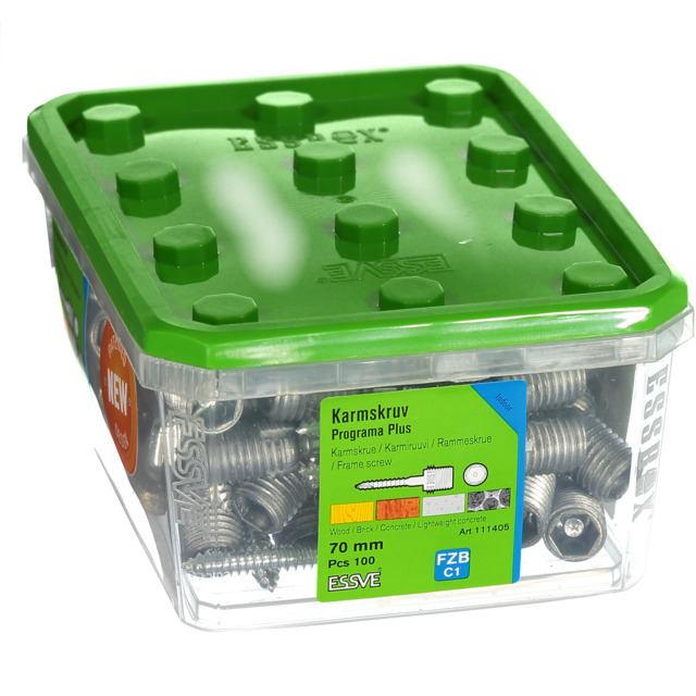 KARMSKRUV PLUS 70MM PROGRAMA 100ST/PKT