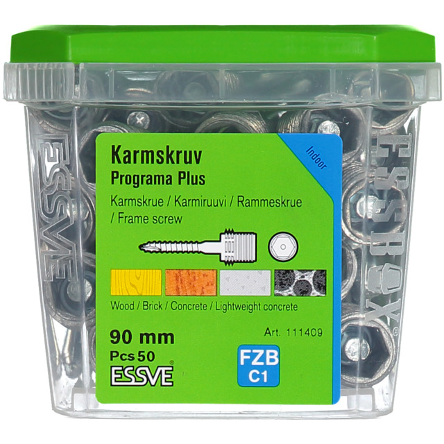 KARMSKRUV PLUS 90MM PROGRAMA 50ST/PKT | Beijerbygg Byggmaterial
