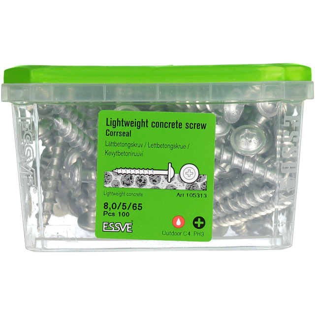LÄTTBETONGSKRUV RWH CS 8X65 | Beijerbygg Byggmaterial