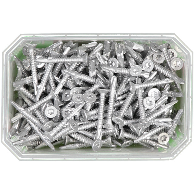 VINGSKRUV FÖRSÄNKT HUVUD TX25 BORRSPETS CORRSEAL 4,8X38MM 250ST