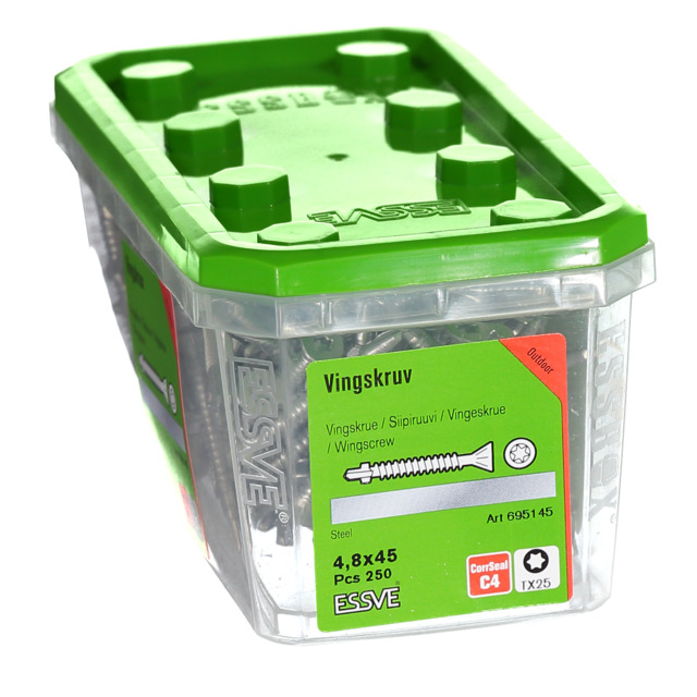 VINGSKRUV TX FS CS 4,8X45 250ST