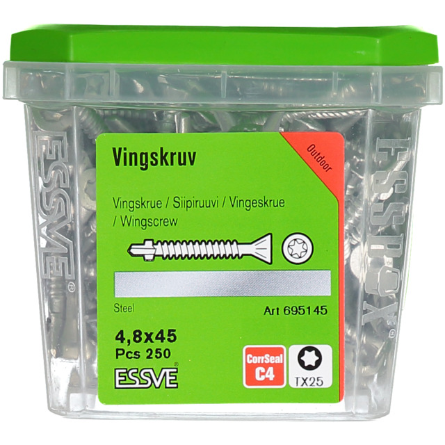 VINGSKRUV TX FS CS 4,8X45 250ST