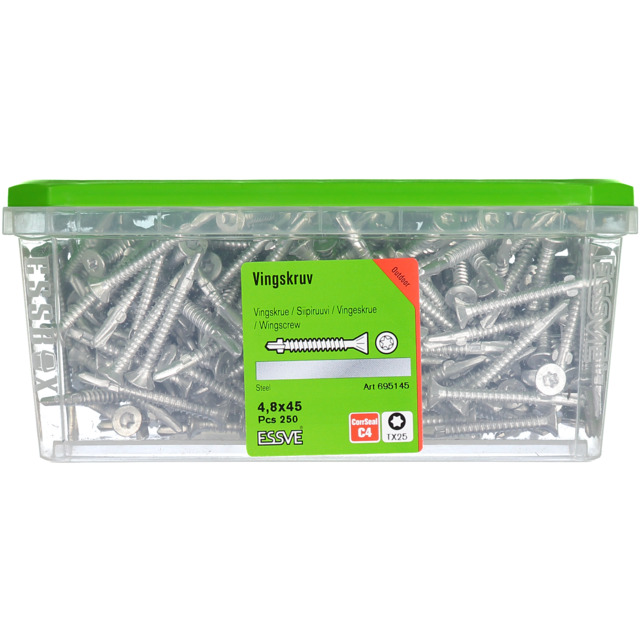 VINGSKRUV TX FS CS 4,8X45 250ST