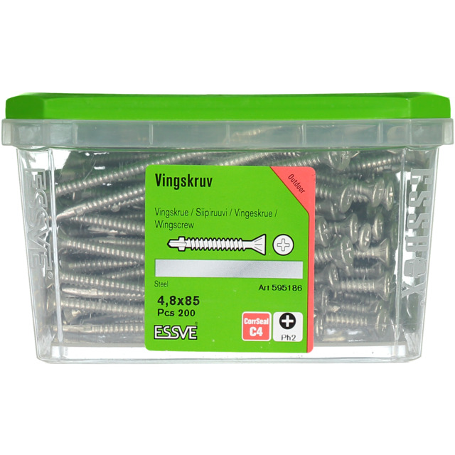 VINGSKRUV FS CS 4,8X85 200ST CORRSEAL