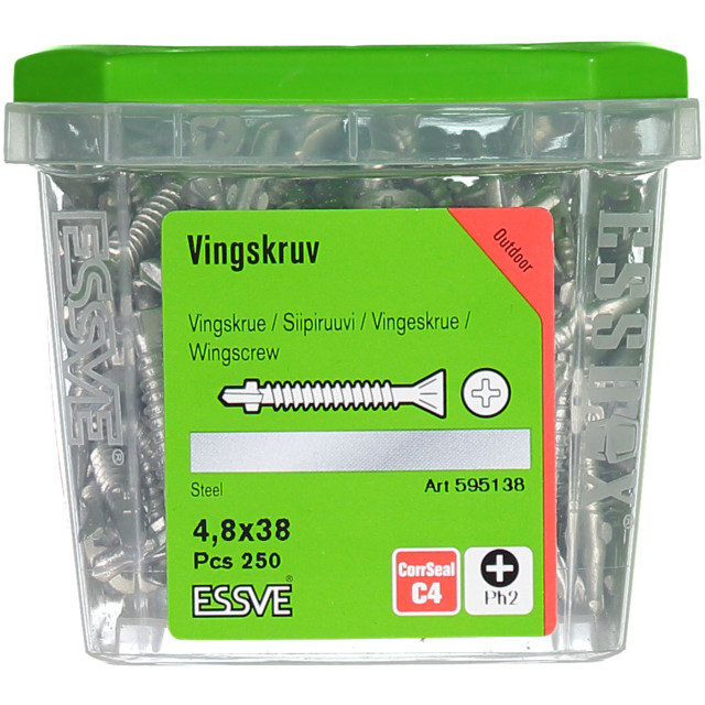 VINGSKRUV FS CS 4,8X38 250ST
