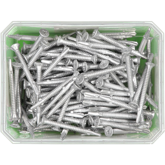 VINGSKRUV FÖRSÄNKT HUVUD PH3 BORRSPETS CORRSEAL 6,3X70MM 150ST