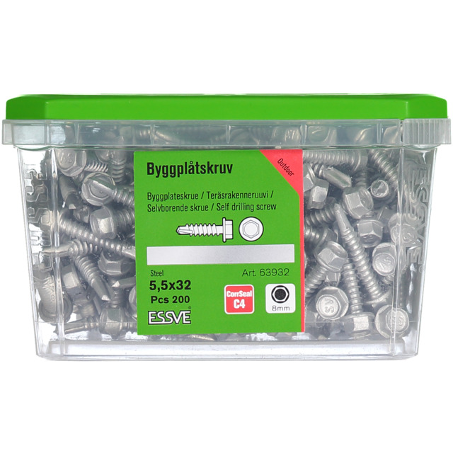 PLÅTSKRUV BS 6K CORR 5,5X32 CORRSEAL 5,5X32 200ST