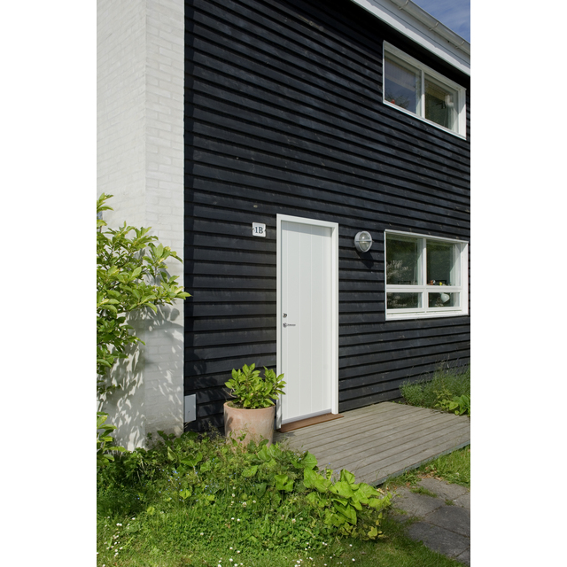 YTTERDÖRR P-100 10X21 VÄ VIT CLEVER-LINE MED KARM TÄT