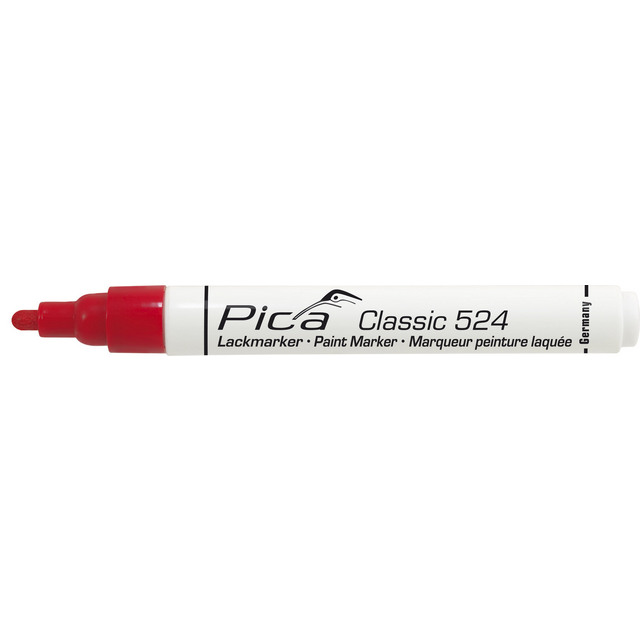 Produktbild föreställande artikeln MÄRKPENNA PICA CLASSIC 524 RÖD  från kategorin Tillbehör Mät & Märkverktyg