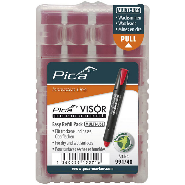 REFILL 991 TILL PICA VISOR RÖD | Beijerbygg Byggmaterial