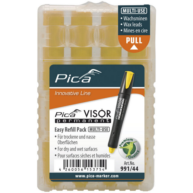 MÄRKPENNA REFILL 991 TILL PICA VISOR GUL | Beijerbygg Byggmaterial