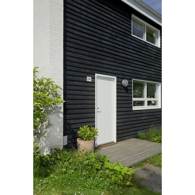 YTTERDÖRR P-100 9X19 HÖ VIT CLEVER-LINE MED KARM TÄT