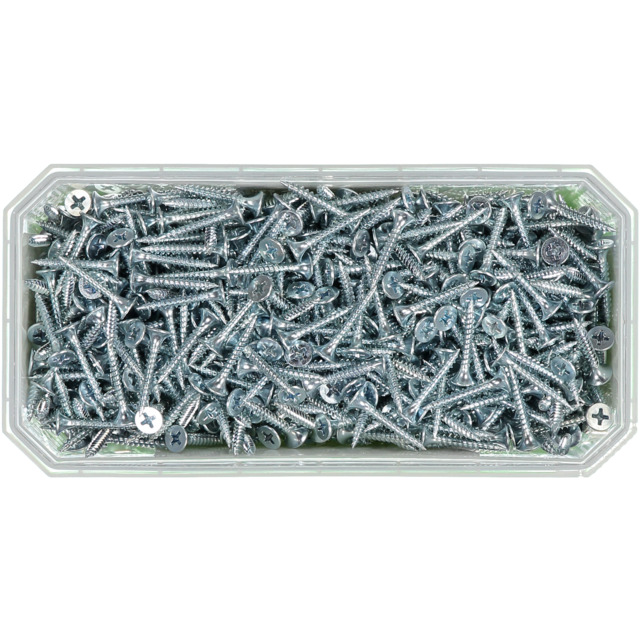 GIPSSKRUV 3,5X25 STÅL  1000ST FZB PH2               406502