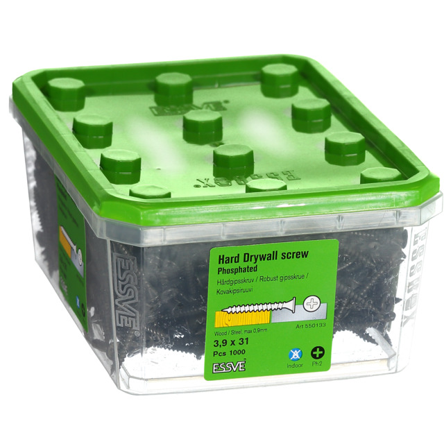 HÅRDGIPSSKRUV FOSF 3,9X31MM 1000ST