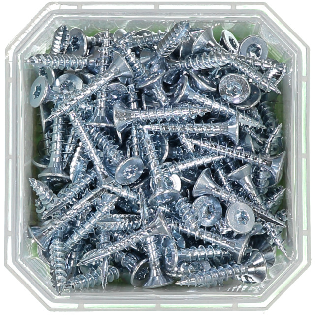 TRÄSKRUV FÖRSÄNKT HUVUD TX25 HELGÄNGAD FZB 5X30MM 200ST