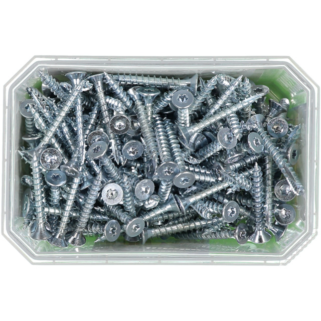 TRÄSKRUV FÖRSÄNKT HUVUD TX25 HELGÄNGAD FZB 5X40MM 200ST