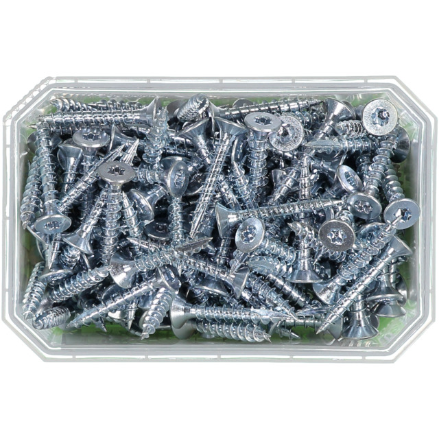 TRÄSKRUV FÖRSÄNKT HUVUD TX30 HELGÄNGAD FZB 6X40MM 200ST